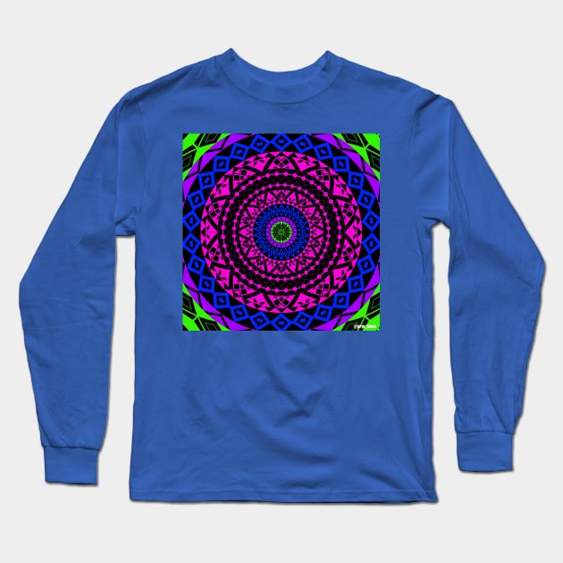 mandala circle of life ecopop Long Sleeve T-Shirt by jorge_lebeau